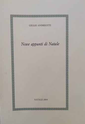Nove appunti natale - nove,