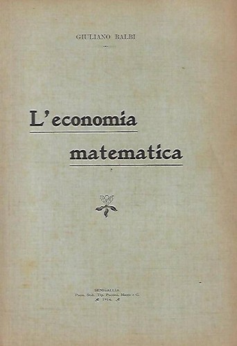 Economia matematica - l'economia,