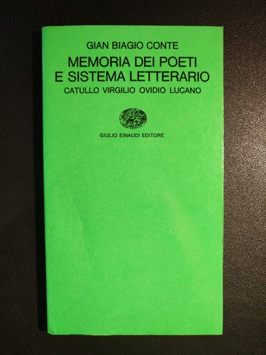 Gian biagio conte - biagio, dei